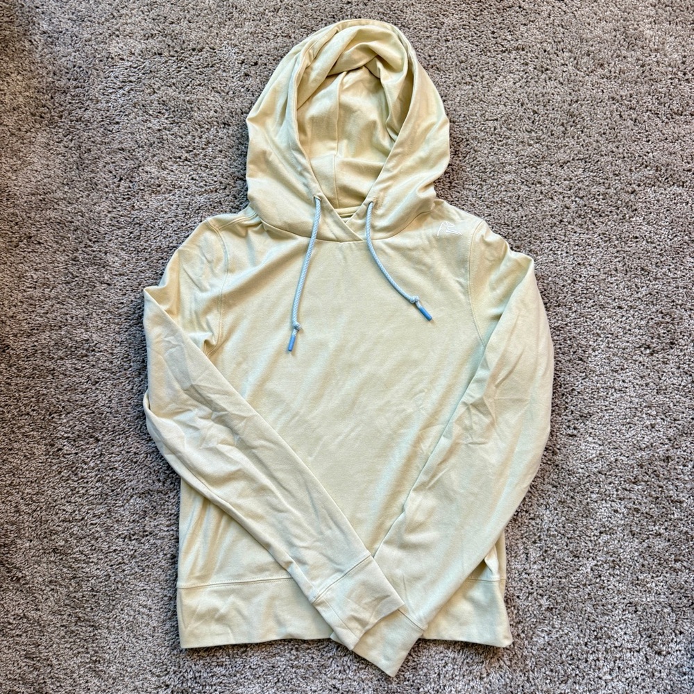 Rhoback Tempo Performance Hoodie in Light Yellow XS